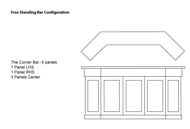 The Corner Bar - 5 Panels