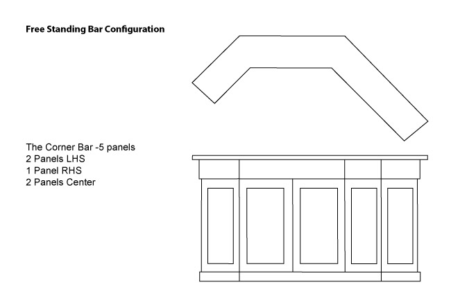 The Corner Bar - 5 Panels