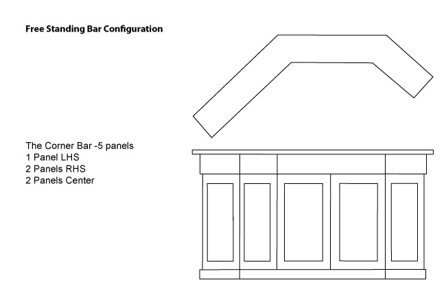 The Corner Bar - 5 Panels