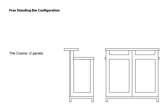 The Corner Bar - 2 Panels