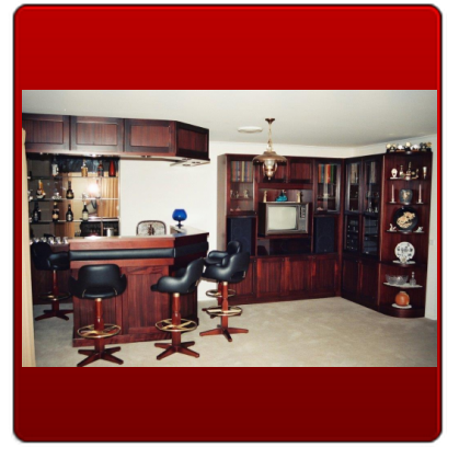 1. Mahogany Bar with Corner Unit