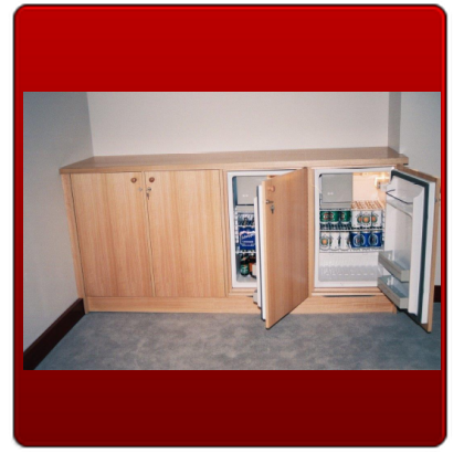 66. Double fridge cabinet